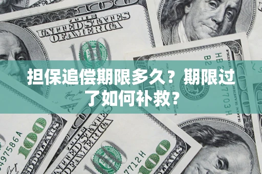 济南担保追偿期限多久？期限过了如何补救？