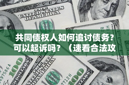 济南共同债权人如何追讨债务？可以起诉吗？（速看合法攻略）