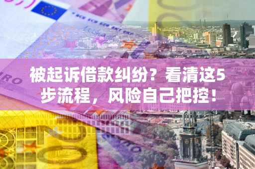 济南被起诉借款纠纷？看清这5步流程，风险自己把控！